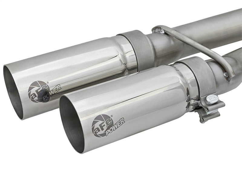 aFe Rebel Series 3in SS Cat - Back Exhaust System w/ Polished Tip 04 - 15 Nissan Titan V8 5.6L - My Store