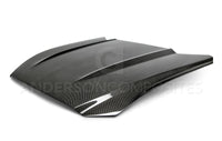Anderson Composites 15 - 17 Ford Mustang Eco Boost Type - OE Double Sided Hood - My Store