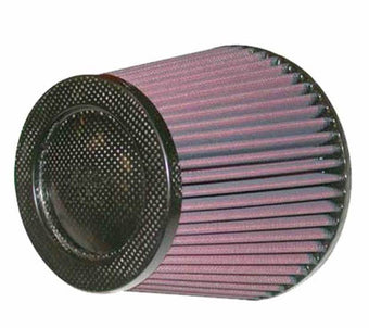 compare product K&N Cone Filter 5in ID 6.5in base 4.5in top 5.625in height carbon fiber look