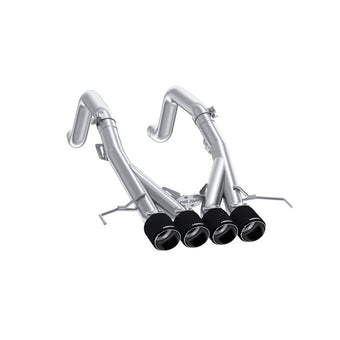 compare product MBRP 14-19 Chevrolet Corvette 6.2L 3in Axle-Back Muffler Bypass Quad Exit Carbon Fiber Tips