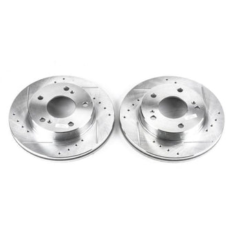 compare product Power Stop 94-96 Nissan 240SX Front Evolution Drilled & Slotted Rotors - Pair