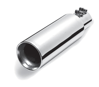 compare product Gibson Round Dual Wall Straight-Cut Tip - 4in OD/2.5in Inlet/12in Length - Stainless