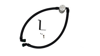 compare product J&L 24-26 Ford Mustang EcoBoost Driver Side Oil Separator 3.0 - Clear Anodized
