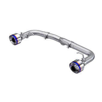 compare product MBRP 2022 Subaru BRZ 2.4L/Toyota GR86 2.4L 2.5in Dual Split Rear Exit w/5in OD Burnt End Tips - T304