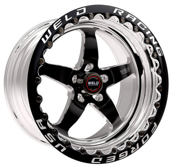 compare product Weld S71 17x11 / 5x115mm BP / 5.8in. BS Black Wheel (Medium Pad) - Black Single Beadlock MT