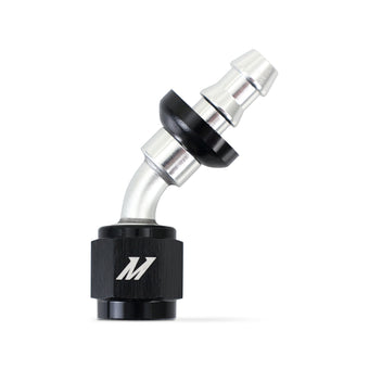 compare product Mishimoto 45 Degree Push Lock Fitting - 4AN