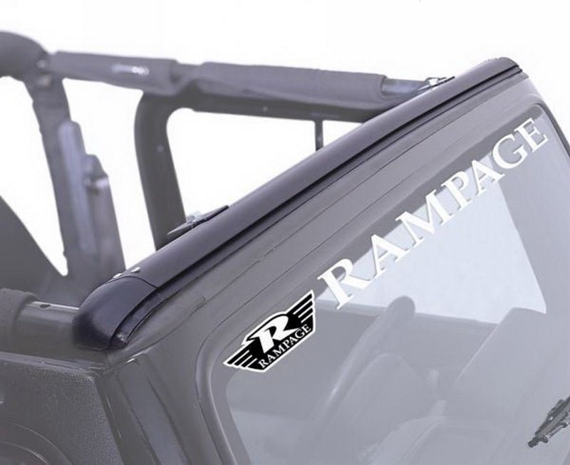 Rampage 1997 - 2006 Jeep Wrangler(TJ) Windshield Channel - Black - My Store