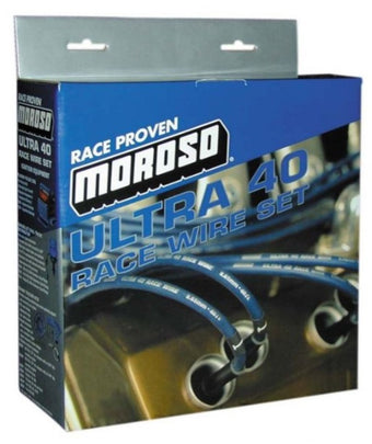 compare product Moroso Chevrolet Big Block Ignition Wire Set - Ultra 40 - Unsleeved - HEI - Under Header - Black