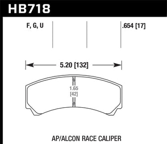 compare product Hawk AP Racing DTC-30 Race Brake Pads