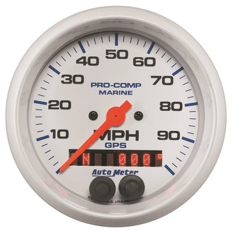 compare product Autometer Gauge GPS Speedometer 3-3/8in 100 MPH Marine White Gauge