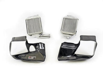 compare product AWE Tuning Audi 2.7T Performance Intercooler Kit - w/Carbon Fiber Shrouds