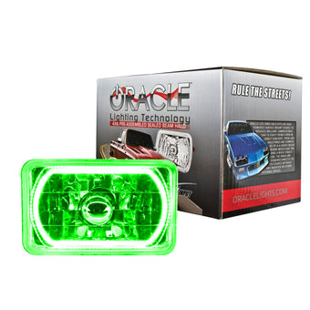 compare product Oracle Pre-Installed Lights 4x6 IN. Sealed Beam - Green Halo