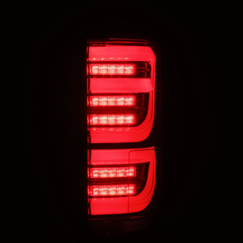 AlphaRex 15 - 20 Ford F - 150 Luxx LED Tail Lights (Pair) Black/Red (Not For Blind Spot Sensor Models) - My Store