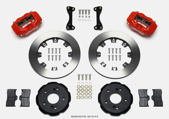 compare product Wilwood Forged Dynalite Front Hat Kit 12.19in Red 02-06 Acura RSX-5 Lug