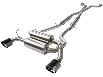 compare product aFe Takeda 2-1/2in 304SS Cat-Back Exhaust Infiniti G37 08-13/Q60 14-15 V6-3.7 w/ Carbon Fiber Tips