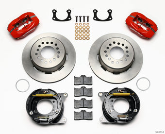 compare product Wilwood Forged Dynalite P/S Park Brake Kit Red New Big Ford 2.50in Offset Front Caliper Mount