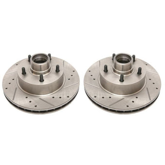 compare product Power Stop 1990 Chevrolet Caprice Front Evolution Drilled & Slotted Rotors - Pair