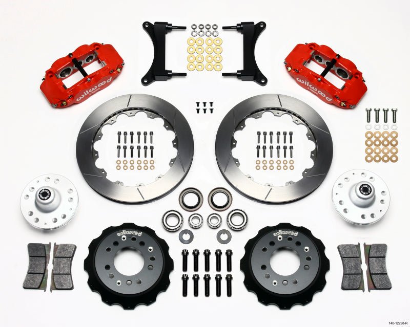 Wilwood Narrow Superlite 6R Front Hub Kit 12.88in Red 79 - 87 GM G Body - My Store