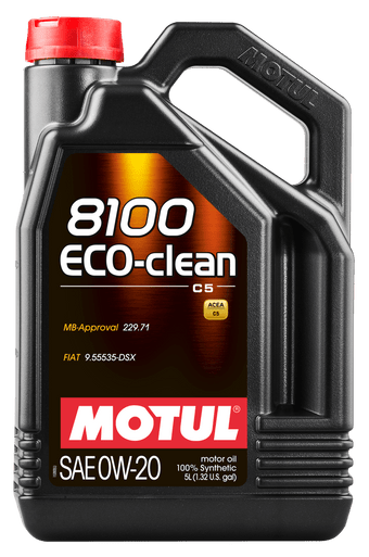 compare product Motul 5L Synthetic Engine Oil 8100 0W20 Eco-Clean