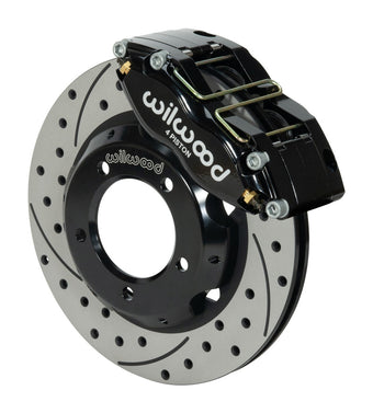 compare product Wilwood Dynapro Radial Front Kit 11in Drilled & Slotted Black 61-67 Jaguar XKE w/ Lines