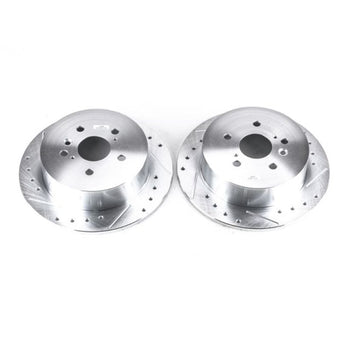 compare product Power Stop 09-16 Toyota Venza Rear Evolution Drilled & Slotted Rotors - Pair