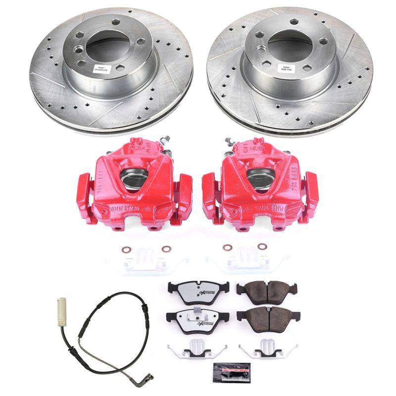 Power Stop 08 - 10 BMW 328i Front Z26 Street Warrior Brake Kit w/Calipers - My Store