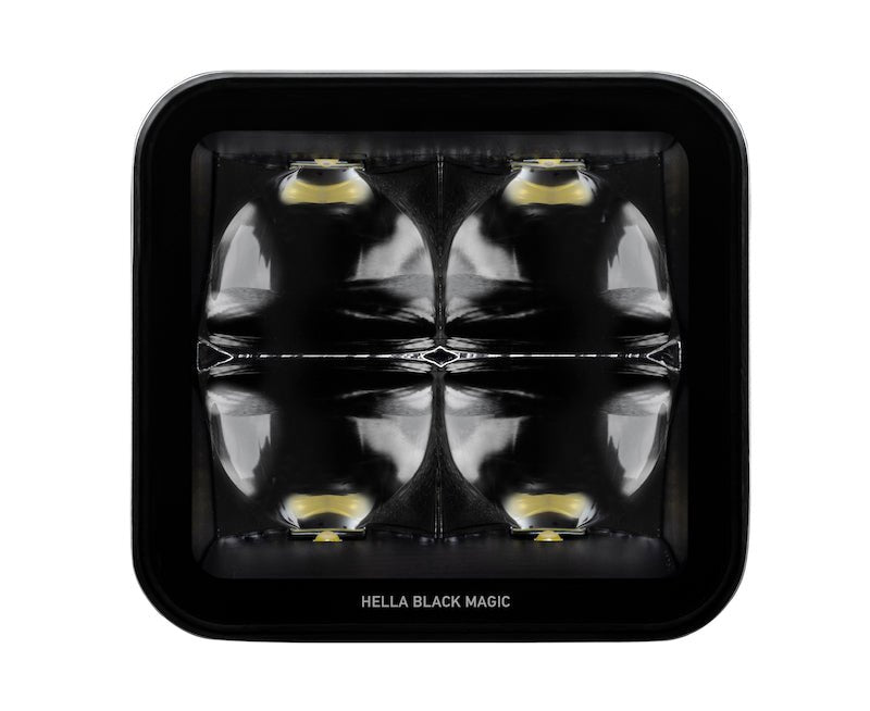 Hella Universal Black Magic 3.2in L.E.D. Cube Kit - Spot Beam - My Store