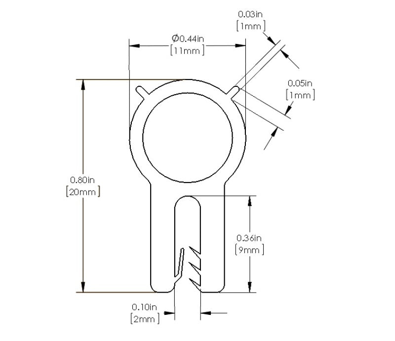 aFe MagnumFORCE Spare Parts Trim Seal Kit (1/16IN X 7/16IN) x 36IN L - My Store