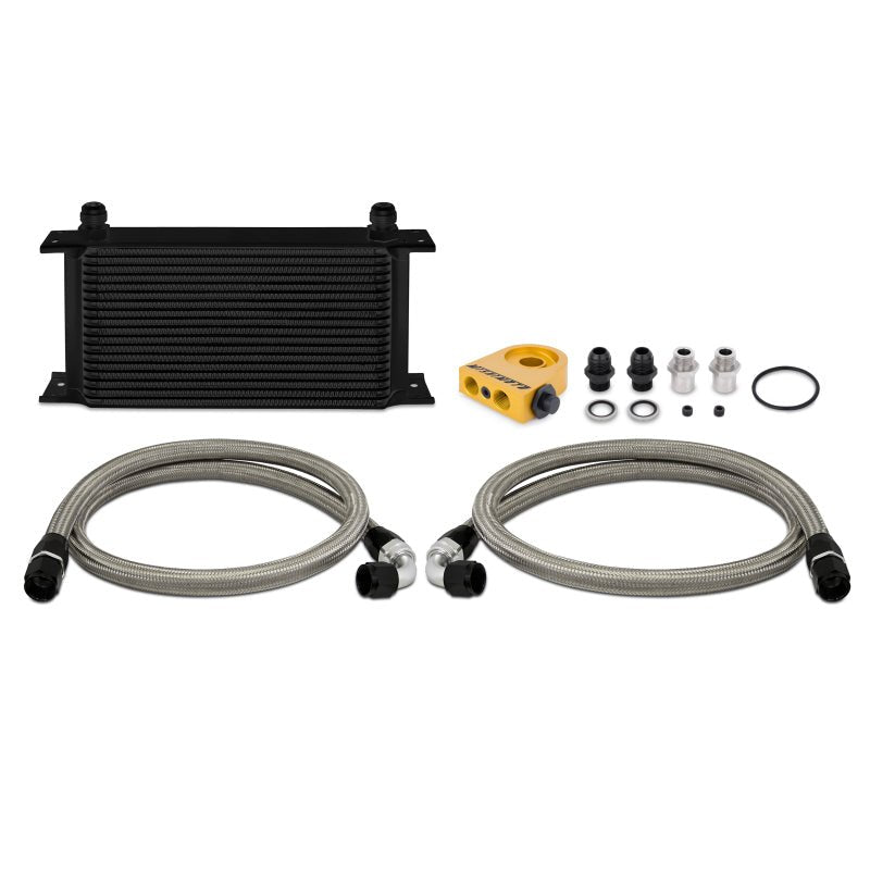 Mishimoto Universal 19 Row Thermostatic Oil Cooler Kit - Black - My Store
