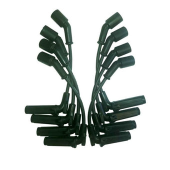 compare product Moroso GM LS 9.75in Wire Unsleeved Coil On Plug 90 Deg Boots Ultra Spark Plug Wire Set - Black