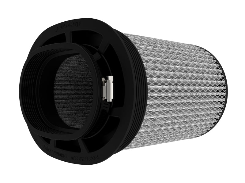 aFe Magnum FLOW Air Filter Pro DRY S (6.5x4.75)in F x (9x7)in B x (9x7) T (Inverted) x 9in H - My Store