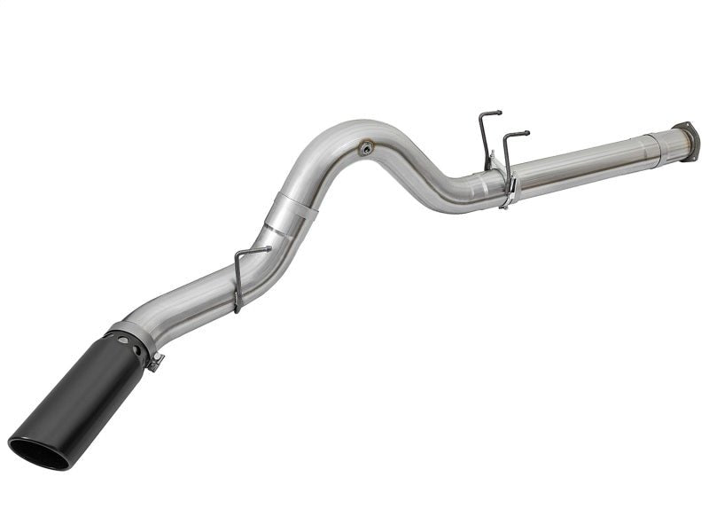 aFe ATLAS 5in DPF - Back Alum Steel Exhaust System w/Black Tip 2017 Ford Diesel Trucks V8 - 6.7L (td) - My Store