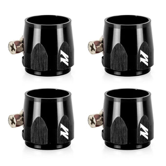 compare product Mishimoto Aluminum -8AN Hex Finishers - Black