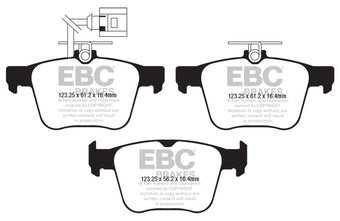 compare product EBC 2018 Audi TT Quattro Yellowstuff Rear Brake Pads