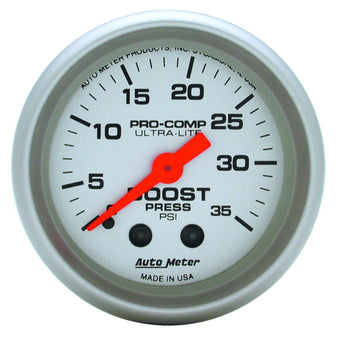 compare product Autometer Ultra-Lite 52mm 35 PSI Mechanical  Boost Gauge