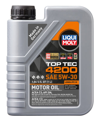 compare product LIQUI MOLY 1L Top Tec 4200 New Generation Motor Oil SAE 5W30