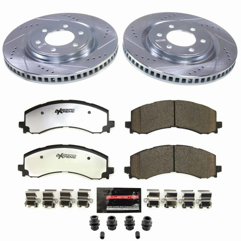 Power Stop 22 - 23 Ford F - 150 Lightning Front Z36 Truck & Tow Brake Kit - My Store