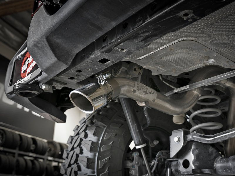 aFe MACH Force - Xp 2.5in 409SS Axle - Back Hi - Tuck Exh Sys w/ Pol Tip 18 - 20 Jeep Wrangler (JL) V6 3.6L - My Store