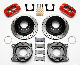 compare product Wilwood Dynapro Low-Profile 11.00in P-Brake Kit Drill-Red Chevy 12 Bolt Spcl 2.81in Offset