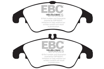 compare product EBC 12+ Mercedes-Benz C250 Coupe 1.8 Turbo Sport Edition Yellowstuff Front Brake Pads