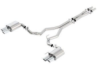 compare product Borla 2018 Ford Mustang GT 5.0L AT/MT (w/o Valves) ATAK 3in Cat-Back Exhaust w/Polished Tips