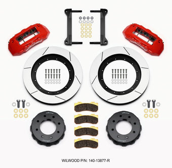 compare product Wilwood TX6R Front Kit 16.00in Red 1999-2010 GM H2 Truck/SUV 2500