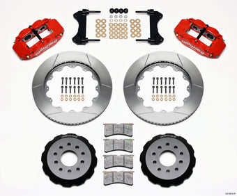 compare product Wilwood Narrow Superlite 6R Front Hat Kit 14.00in Red 98-02 Camaro/Firebird