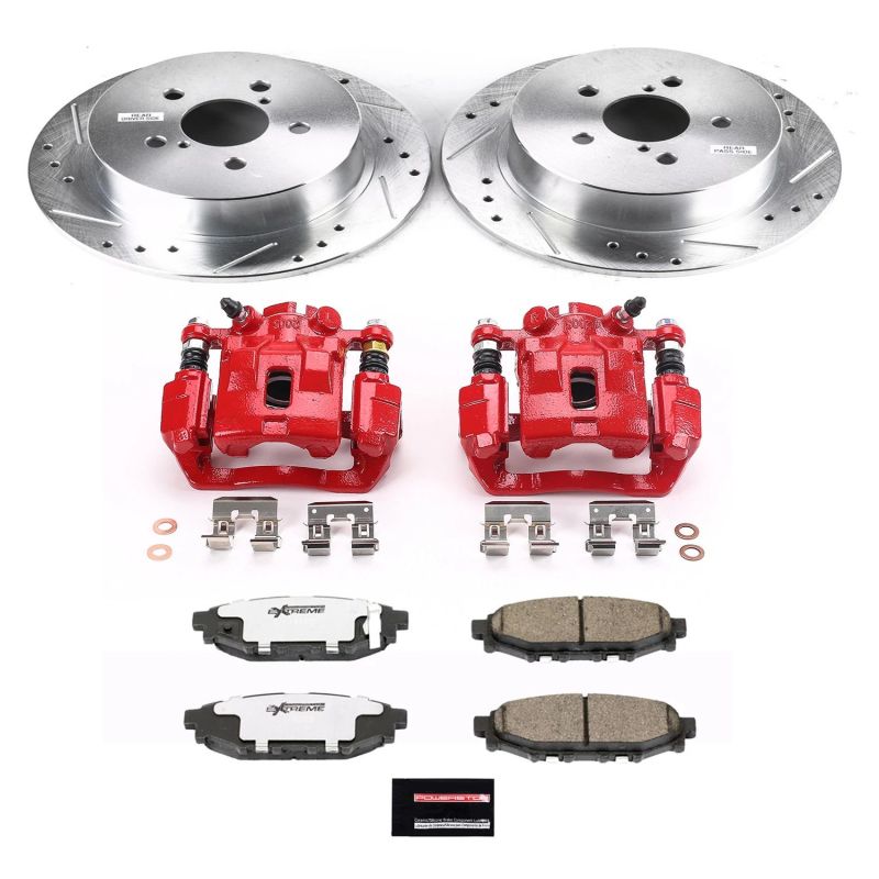Power Stop 2005 Subaru Legacy Rear Z26 Street Warrior Brake Kit w/Calipers - My Store