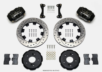 compare product Wilwood Forged Dynalite Front Hat Kit 12.19in Drilled 02-06 Acura RSX-5 Lug