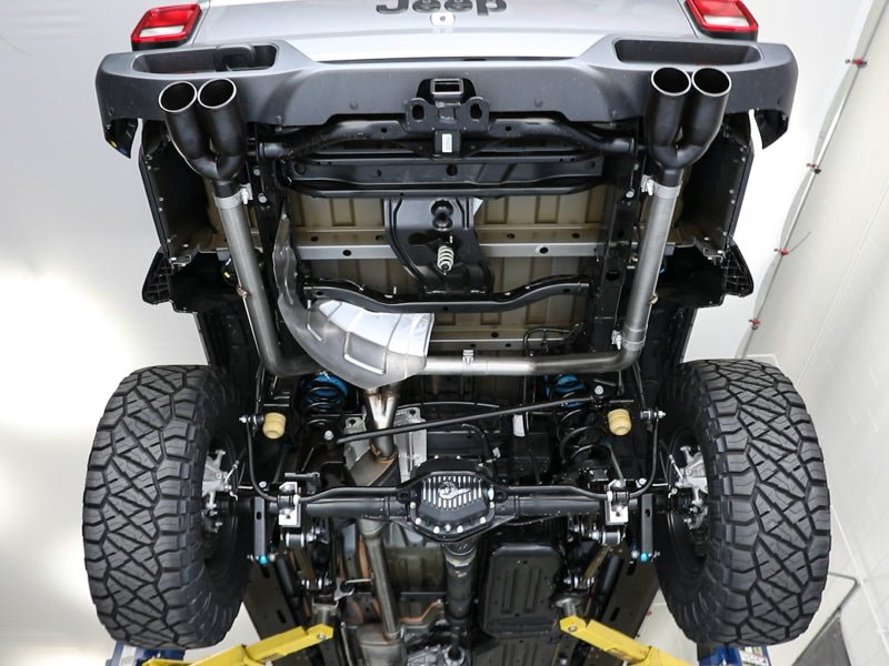 aFe Vulcan Series 3in - 2 - 1/2in 304 SS Cat - Back 2020 Jeep Gladiator (JT) V6 - 3.6L w/ Black Tips - My Store