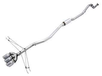 compare product AWE Tuning 2016+ Honda Civic Si Track Edition Exhaust w/Front Pipe & Triple Chrome Silver Tips