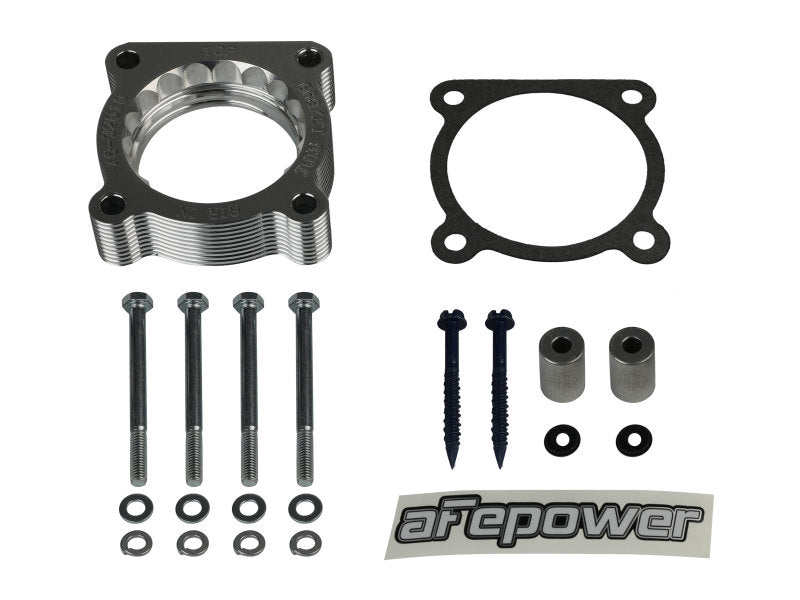 aFe 07 - 12 Dodge 1500 / 07 - 12 Dodge Dakota V6 3.7L Silver Bullet Throttle Body Spacer - Silver - My Store
