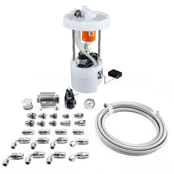 compare product DeatschWerks 06-11 Honda Civic Si K20 DW400 Pump Module & Return Kit w/PTFE Fuel Lines