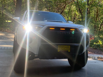 compare product Cali Raised 14-24 Toyota 4Runner Grille Raptor LED Light Kit - Amber / With Add A Fuse